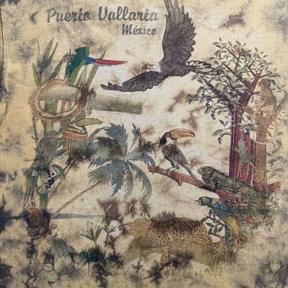 Vintage Animals Tye-Dye T-shirt Large - Picture 4 of 4